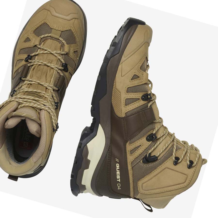 Salomon QUEST 4 GORE-TEX Erkek Yürüyüş Ayakkabısı Kahverengi | TR 3564MQZ